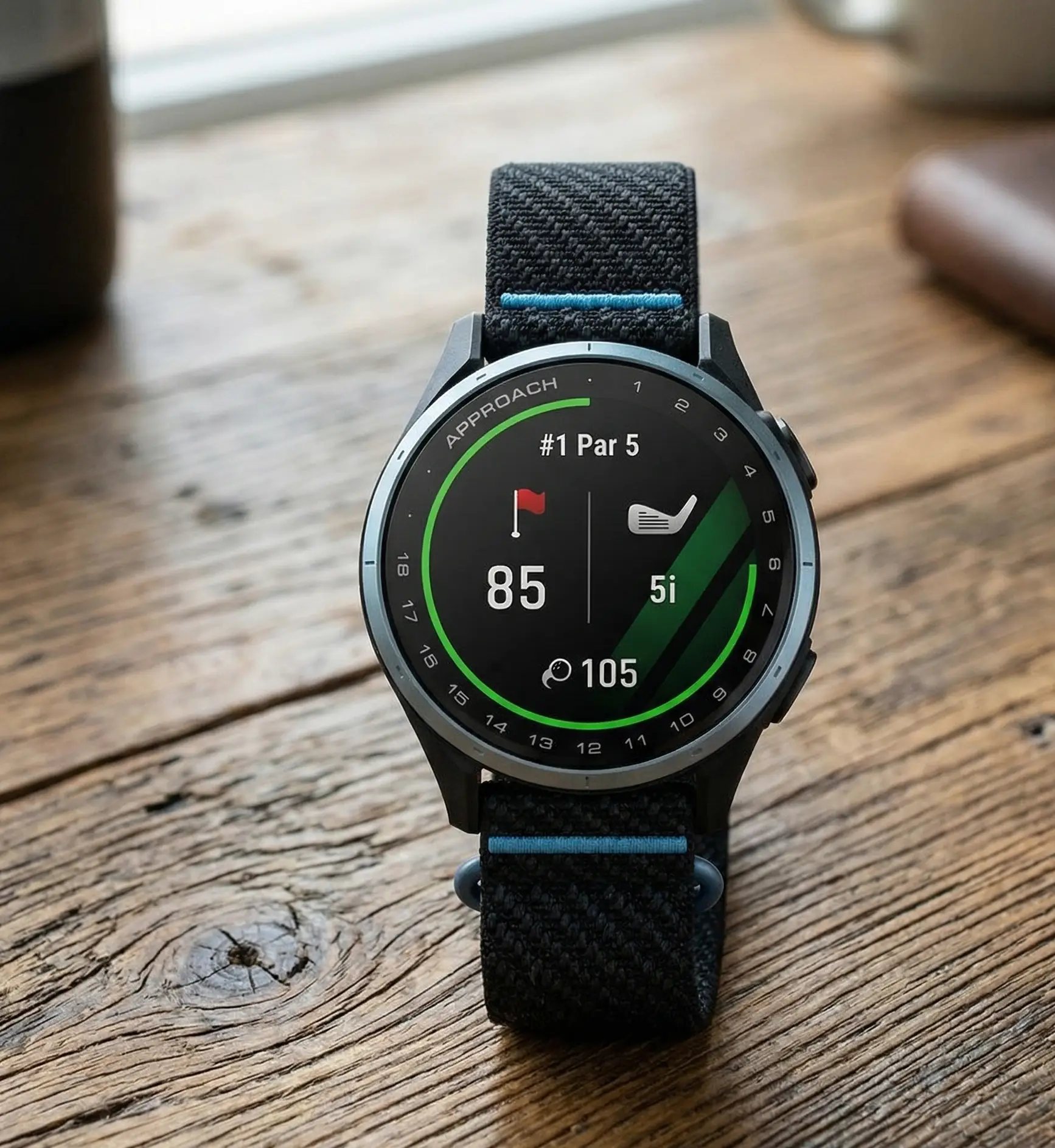 Garmin Approach J1 — design du boîtier et du bracelet silicone