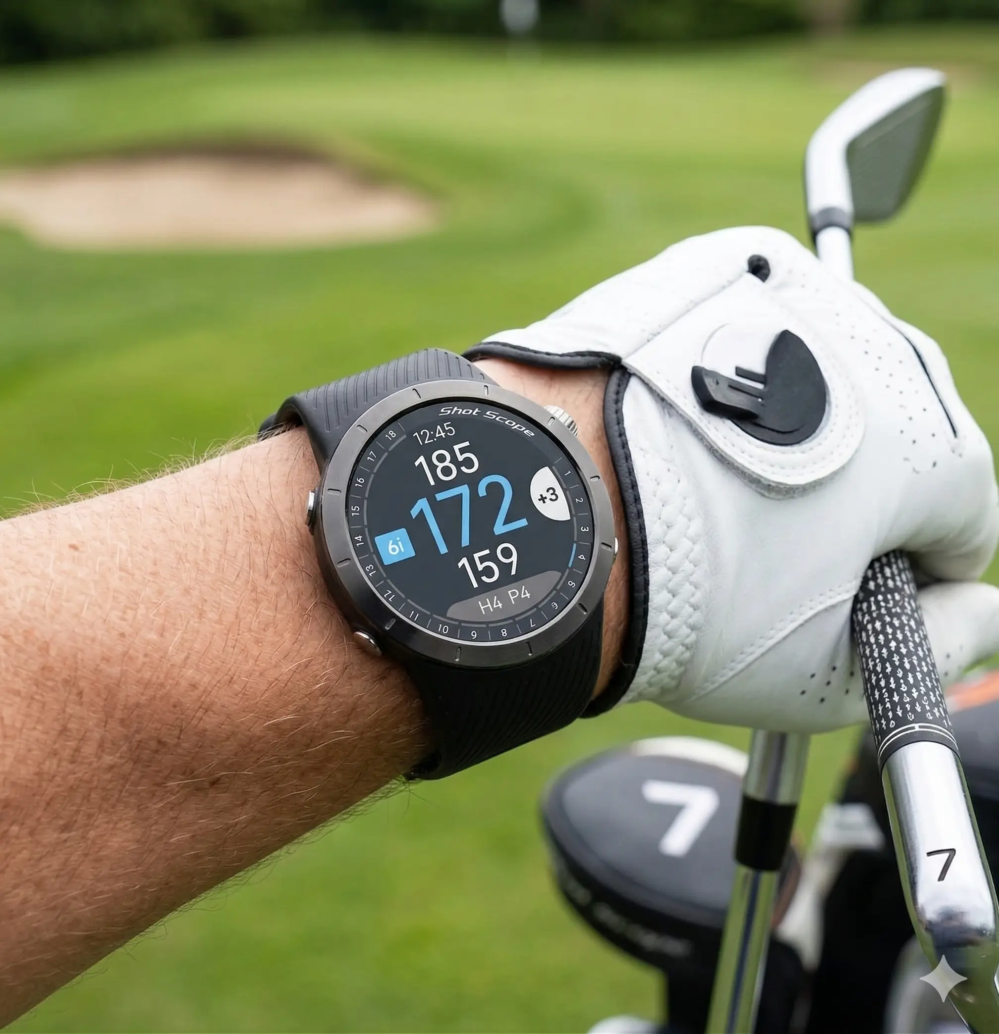 Shot Scope X5 GPS Grey — Montre GPS Golf Suivi Automatique