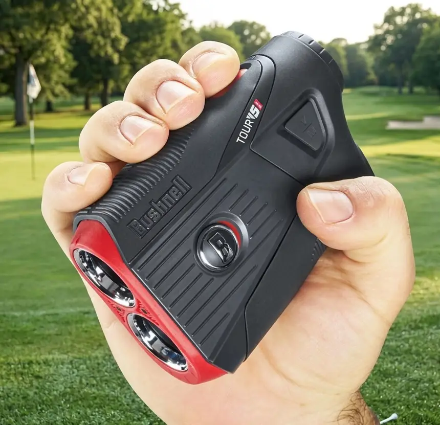 Interrupteur Slope-Switch du Bushnell Tour V5 Shift, bague rouge mode compétition