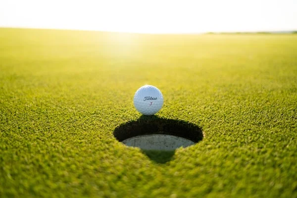 Vue aérienne parcours golf