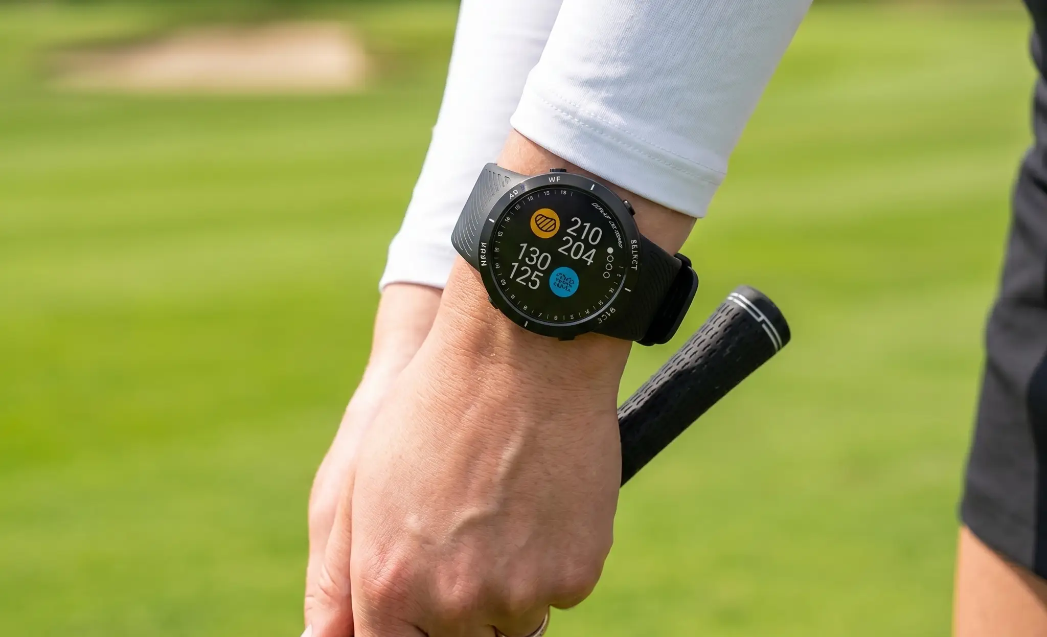 Shot Scope V5 GPS — interface de jeu et affichage distances sur le parcours